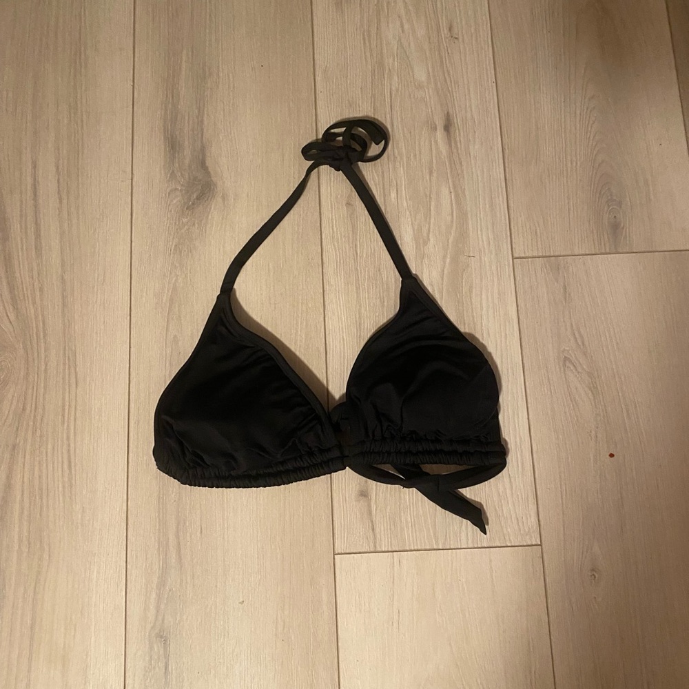 Black Halter Bikini Top